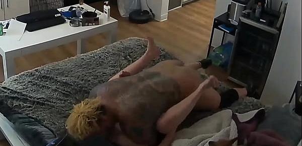  Hidden Camera catches cheating BLM Neighbor Fucking My Teen Wife in My own Bed